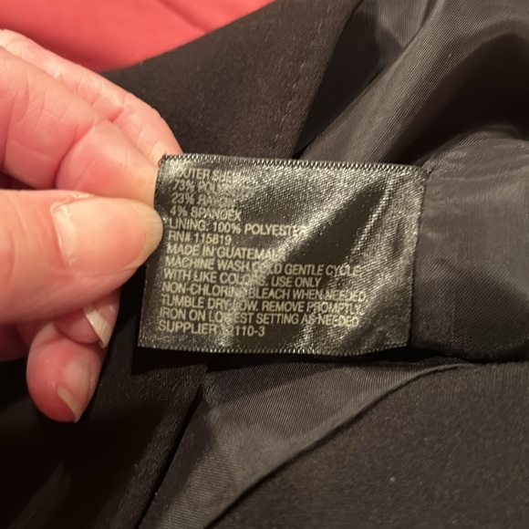 Worthington sz 8 Lined Cotton Skirt, Back Zipper and Pockets - Picture 5 of 5